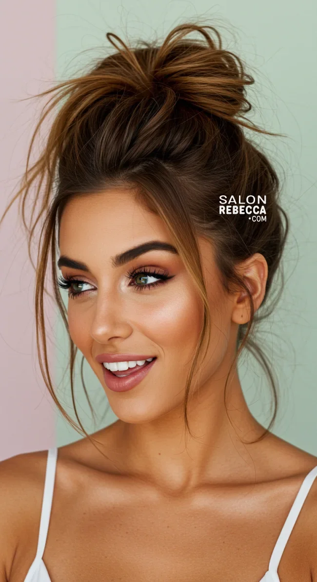 12. Messy High Ponytail | Embrace Effortless Charm With Messy Hairstyles