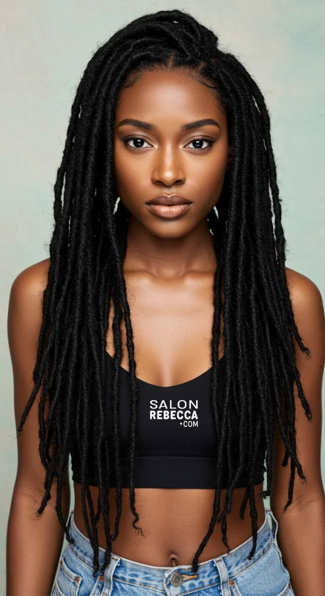 4. Long Waist-Length Soft Locs | 10 Sweet And Charming Soft Locs Hairstyles
