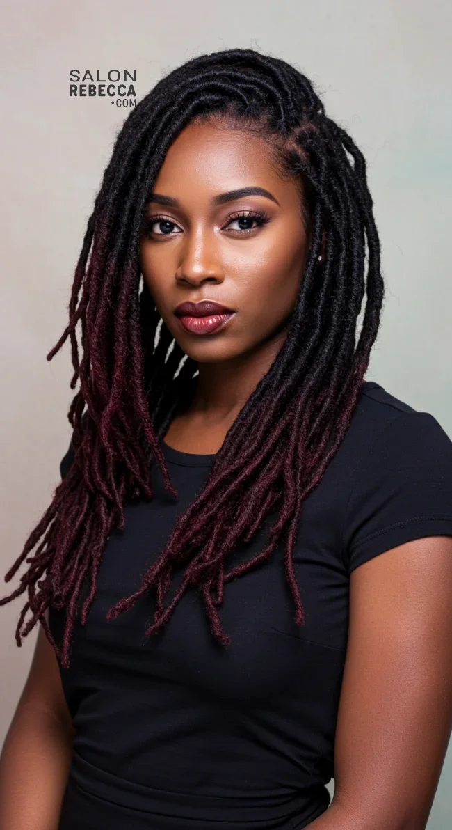 7. Side-Swept Soft Locs | 10 Sweet And Charming Soft Locs Hairstyles