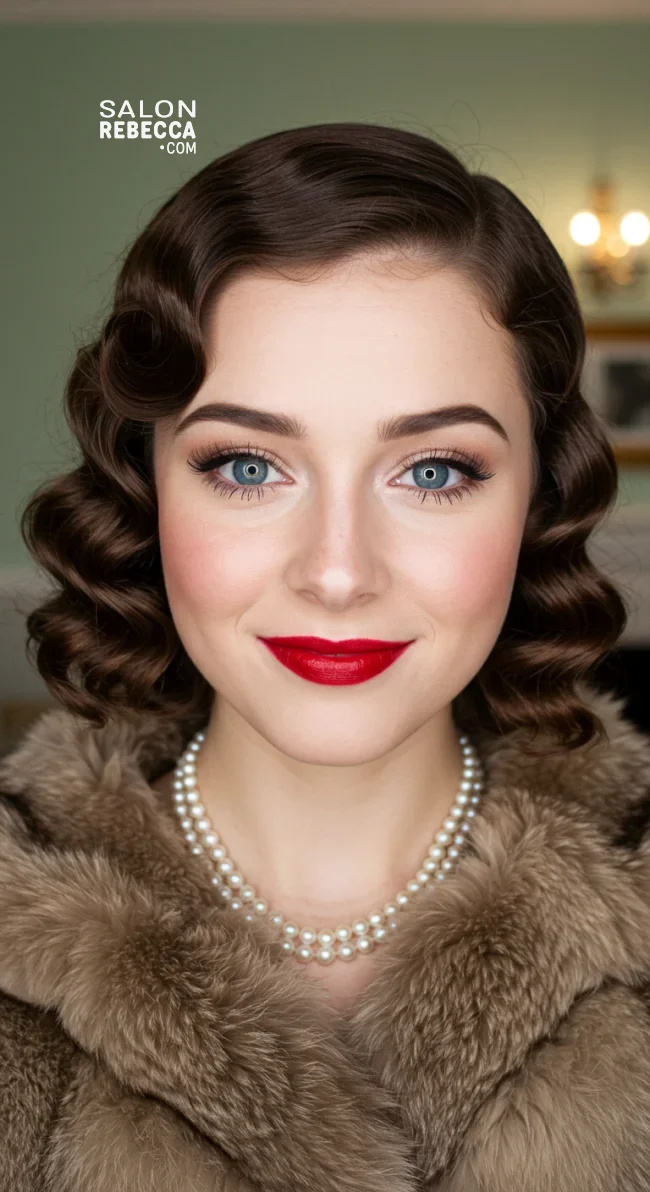 10. Vintage Finger Waves | Elegant Winter Hairstyles With Celebrities: Embrace The Season In Style