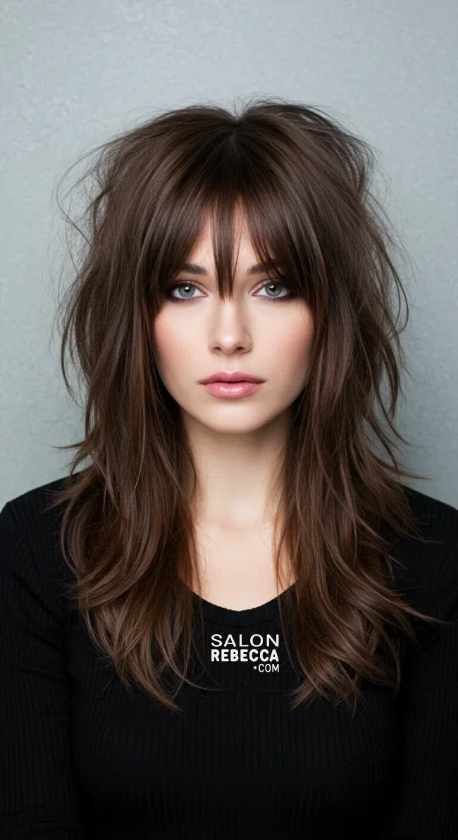 7. Wolf Cut with Curtain Bangs | Wolf Cut: A Fierce Trend Every Woman Desires