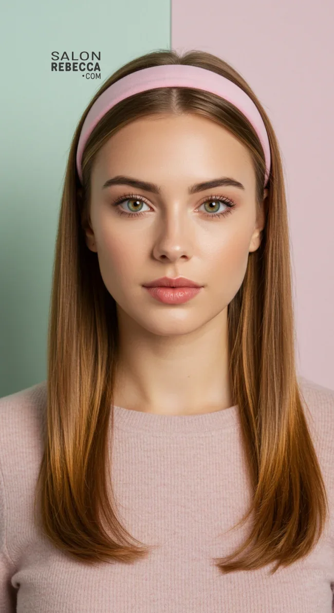 4. Headband with Straight Hair | 8 Best Preppy Hairstyles: The Best Styles For A Classic Look