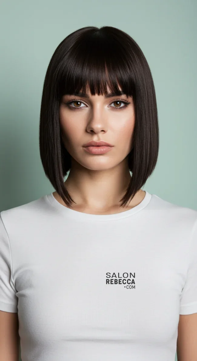 5. Blunt Cut Straight Hair | Stunning Hairstyles For Straight Hair - Flawless Elegance
