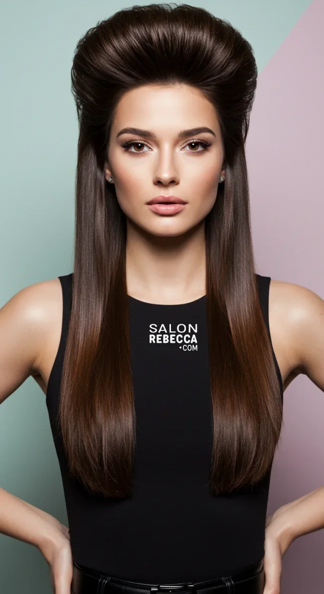 13. Voluminous Crown Straight Hair | Stunning Hairstyles For Straight Hair - Flawless Elegance