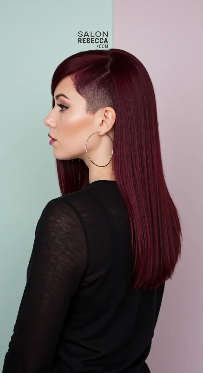 15. Minimalist Undercut with Straight Hair | Stunning Hairstyles For Straight Hair - Flawless Elegance
