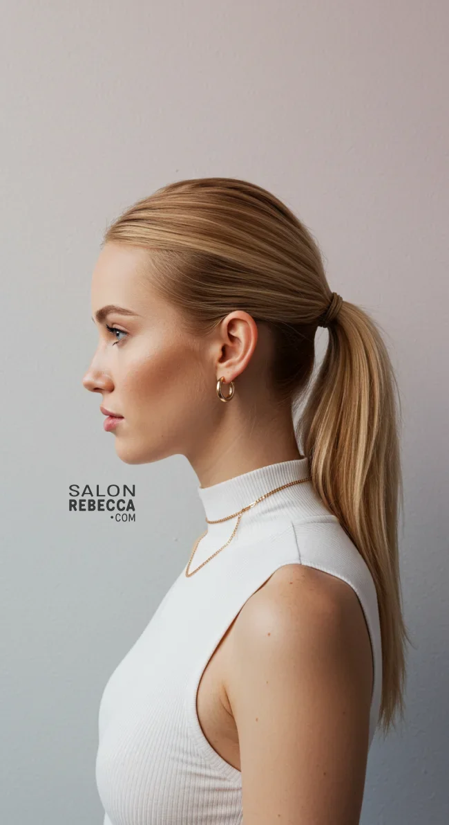 9. Low Ponytail Straight Hair | Stunning Hairstyles For Straight Hair - Flawless Elegance