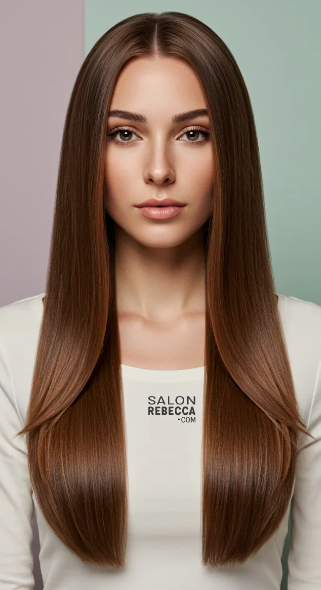 2. Long Straight Layers | Stunning Hairstyles For Straight Hair - Flawless Elegance