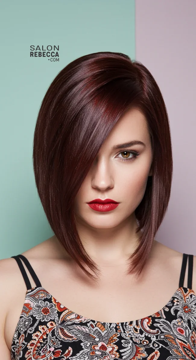 6. Asymmetrical Lob (For Round Faces) | Haircut Ideas Tailored To Your Face Shape: Top Trending Hairstyles For Women In 2025