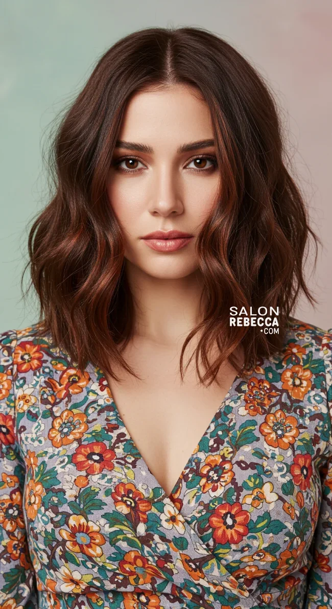 13. Side-Parted Wavy Lob (For Oval Faces) | Haircut Ideas Tailored To Your Face Shape: Top Trending Hairstyles For Women In 2025