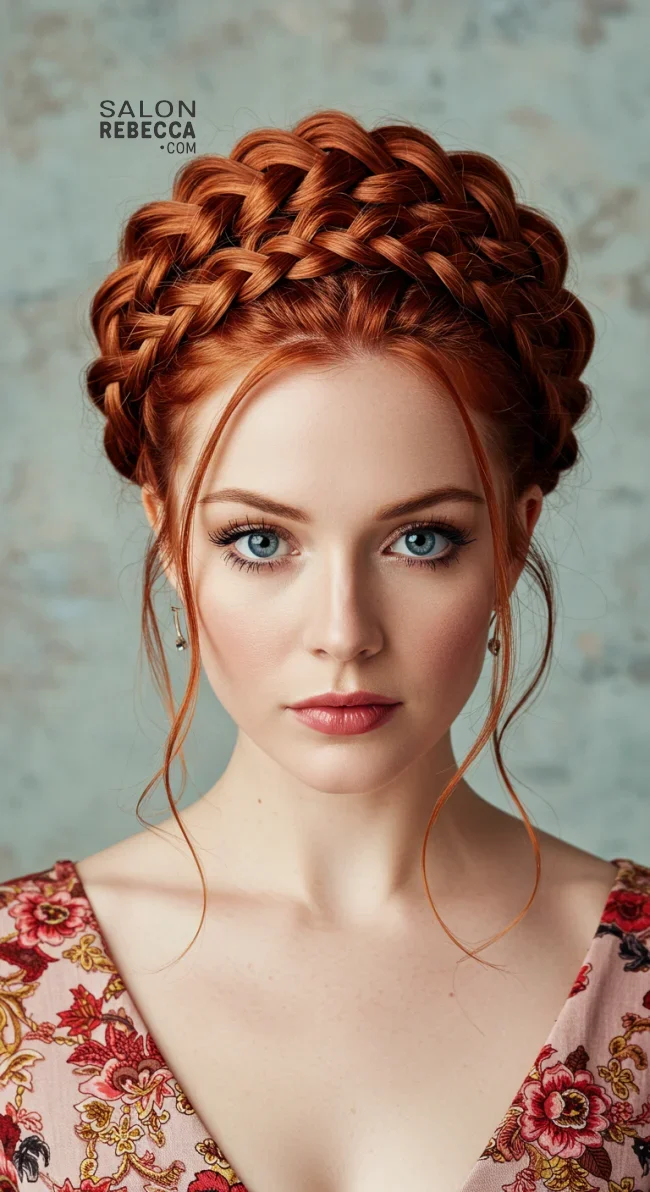 6. Braided Crown Updo | Hairstyles For Valentine’s Day: Flirty Styles And Romance