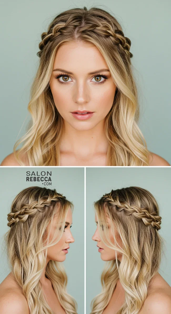 14. Waterfall Braid with Soft Waves | Hairstyles For Valentine’s Day: Flirty Styles And Romance