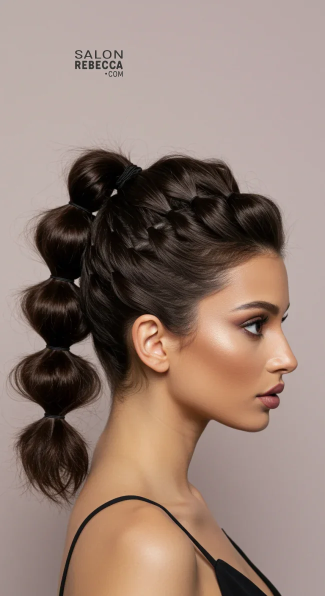9. Bubble Ponytail | Hairstyles For Valentine’s Day: Flirty Styles And Romance