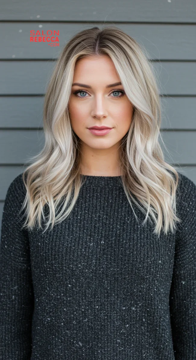 9. Subtle Frosted Blonde Balayage | Winter Blonde Hairstyles: 15 Chic Ways To Flaunt This Hair Color