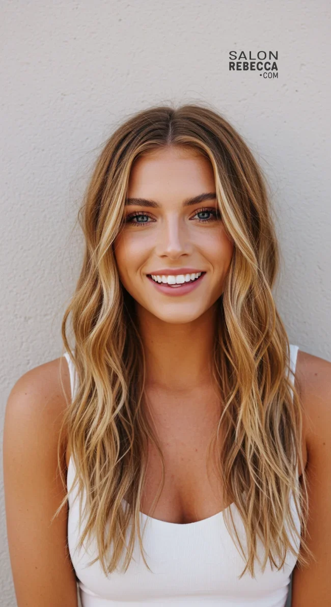 13. Tousled Beach Waves | Hairstyles For Long Face Shape: A Guide To Flattering And Trendy Looks