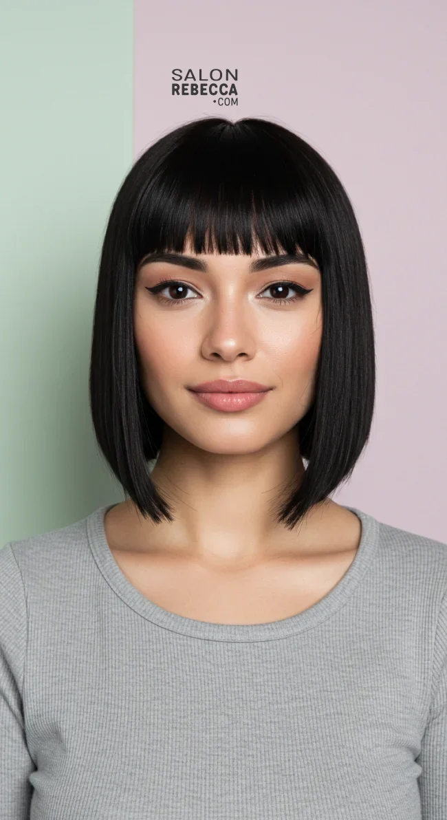 2. Blunt Cut Bob | Hairstyles For Long Face Shape: A Guide To Flattering And Trendy Looks