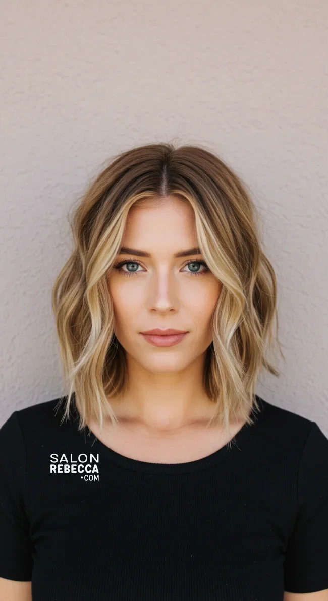 6. Textured Lob (Long Bob) | Hairstyles For Long Face Shape: A Guide To Flattering And Trendy Looks