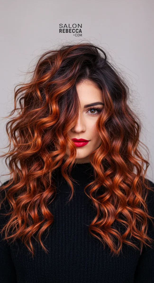 5. Golden Copper Highlights | 15 Most Important Hair Color Trends For Winter 2025