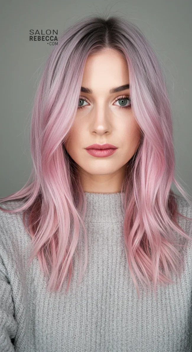 8. Pastel Pink Ombre | 15 Most Important Hair Color Trends For Winter 2025