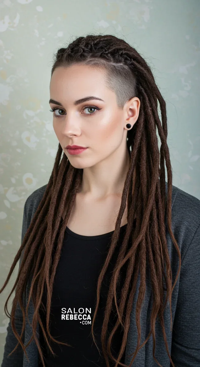 7. Dreadlocks with Shaved Sides | Edgy Alternative Hairstyles To Unleash Your Bold Side