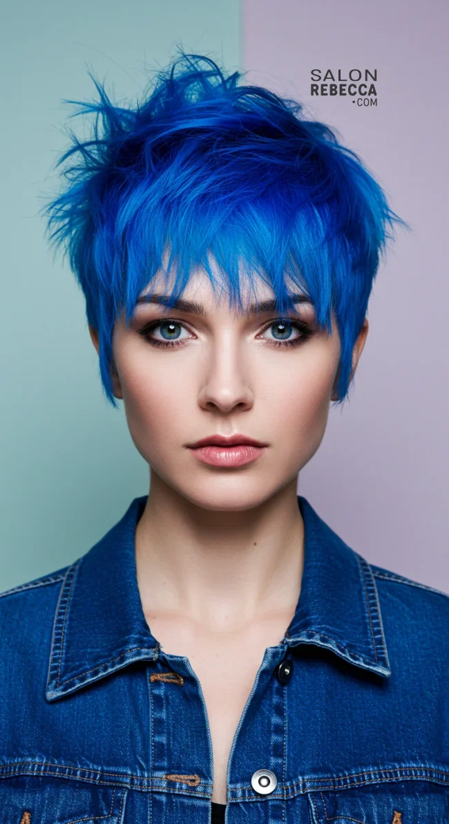 6. Vibrant Colored Pixie Cut | Edgy Alternative Hairstyles To Unleash Your Bold Side