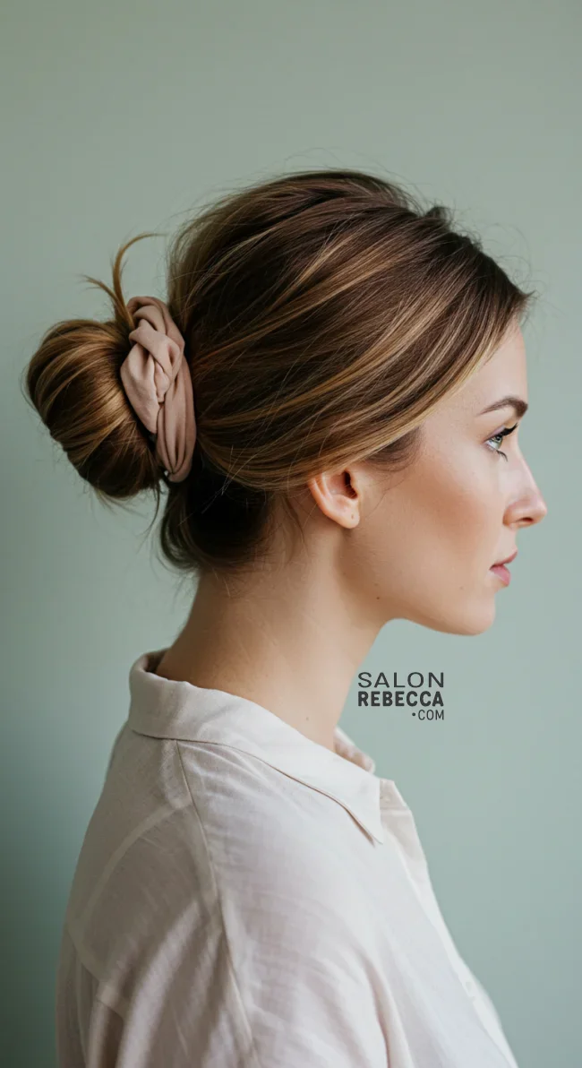 2. Classic Loose Bun | How To Tie Up Your Hair Without Damaging It? A Guide To Gentle Hairstyling