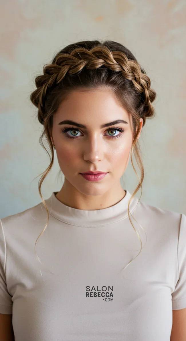 13. Halo Braid | How To Tie Up Your Hair Without Damaging It? A Guide To Gentle Hairstyling