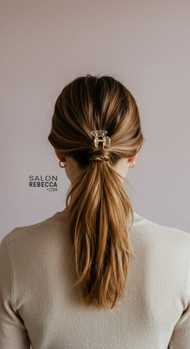 6. Half-Up Claw Clip Style | How To Tie Up Your Hair Without Damaging It? A Guide To Gentle Hairstyling