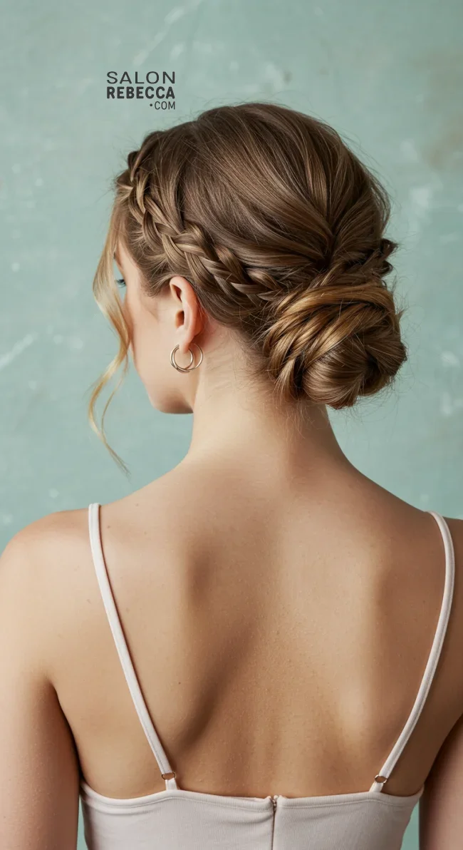 4. Braided Low Bun | How To Tie Up Your Hair Without Damaging It? A Guide To Gentle Hairstyling