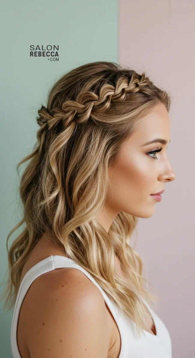7. Crown Braid | 14 Best Braided Hairstyles To Transform Your Look