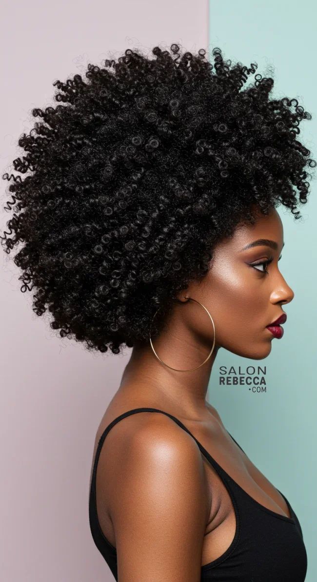 6. Afro Puff Ponytail | Ponytail Styles For Black Women: Trendy And Elegant Looks