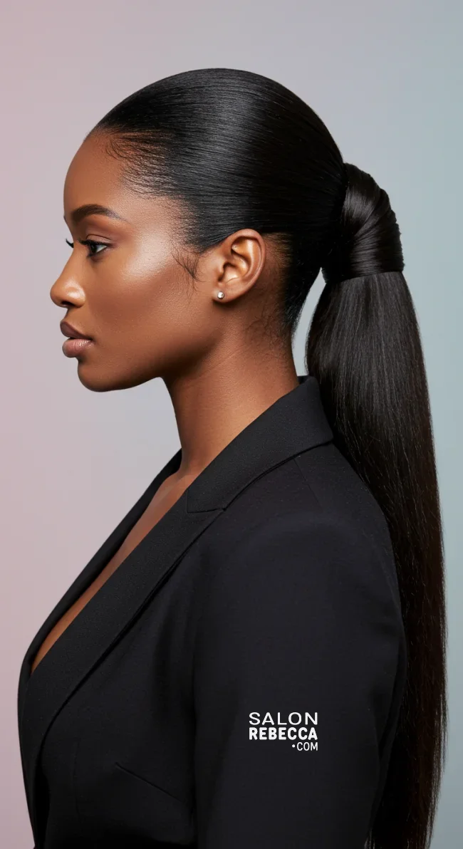 7. Wrap-Around Ponytail | Ponytail Styles For Black Women: Trendy And Elegant Looks