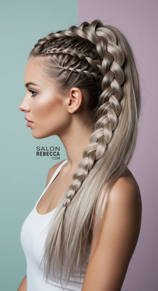 11. Braided Ponytail | 15 Different Types Of Braids With Inspirational Examples