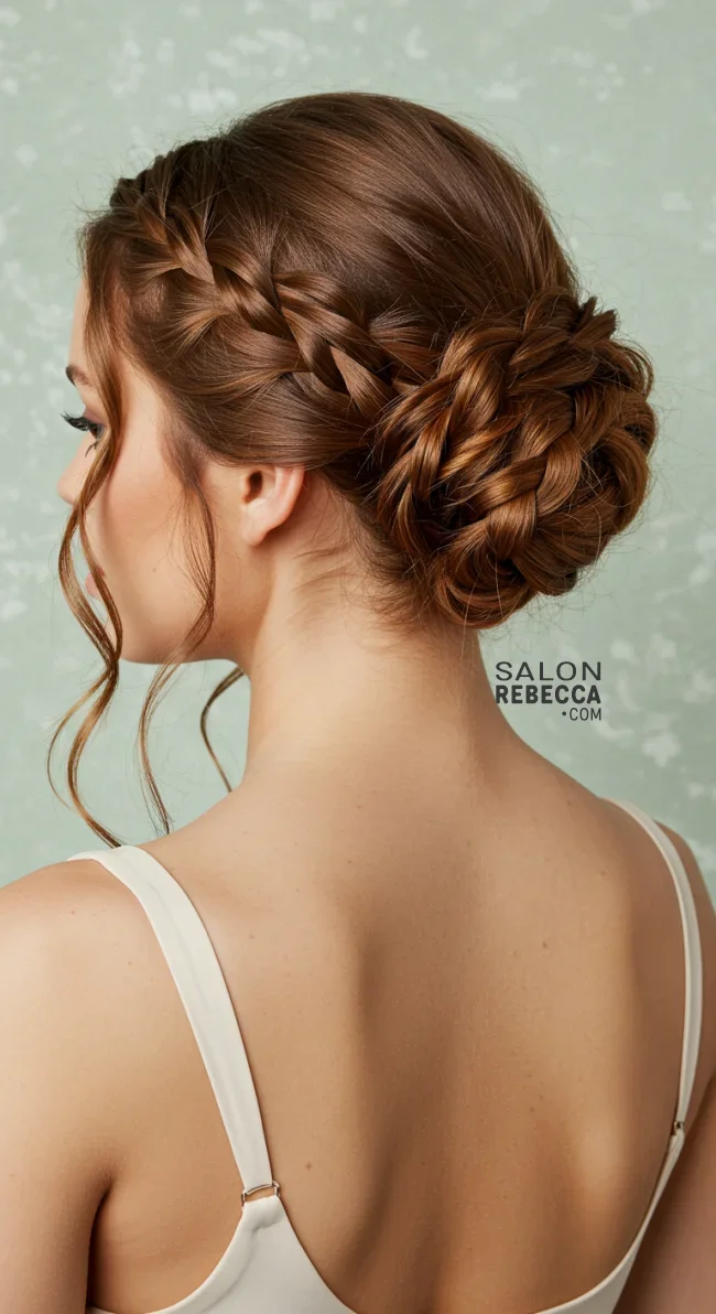9. Braided Bun | 15 Different Types Of Braids With Inspirational Examples