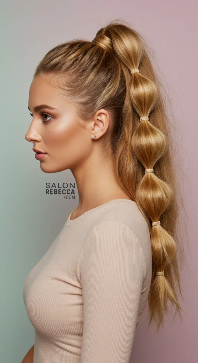 3. Bubble Ponytail | Ponytail Hairstyles: Elevate Your Look With These 15 Styles In 2025