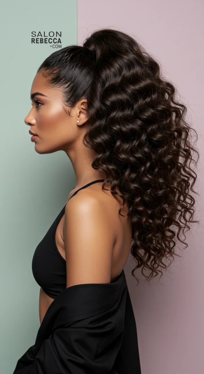8. Curly Ponytail | Ponytail Hairstyles: Elevate Your Look With These 15 Styles In 2025