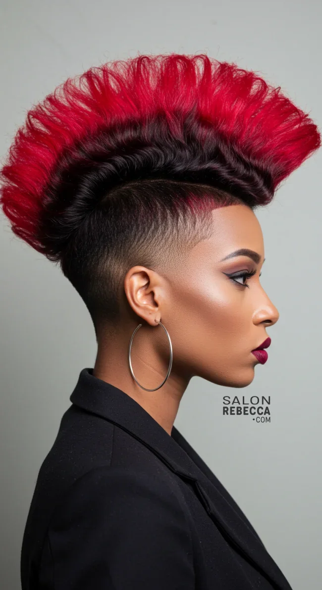 4. Mohawk Fade | 10 Bold Shaved Hairstyles For Women