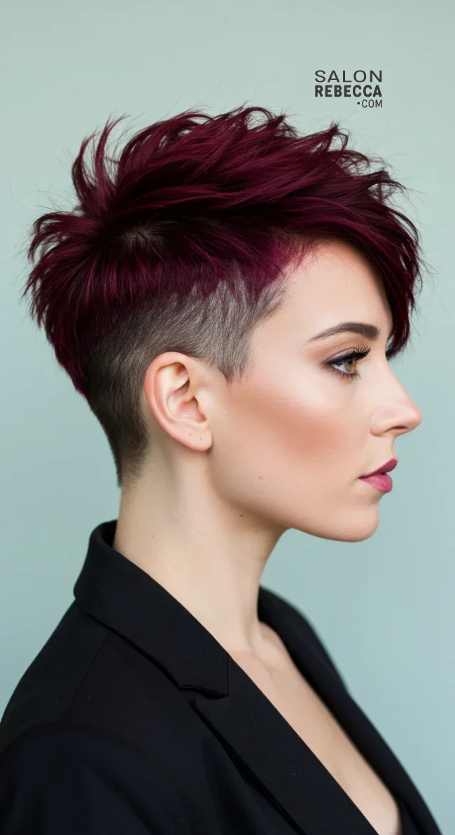 2. Side Shaved Pixie | 10 Bold Shaved Hairstyles For Women