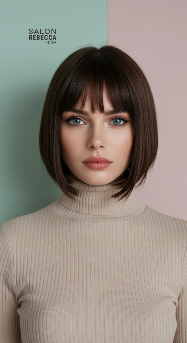 7. Bob with Curtain Bangs | 10 Hot Ideas Of Short Hairstyles For Ladies