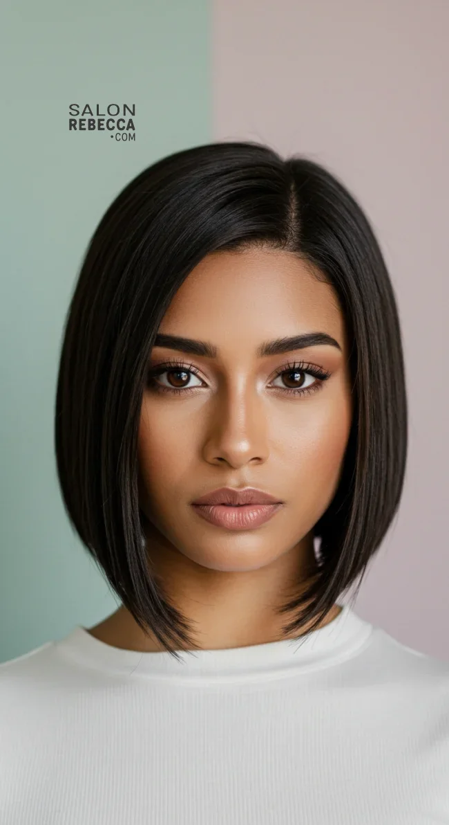 3. Sleek Bob with a Side Part | 10 Hot Ideas Of Short Hairstyles For Ladies
