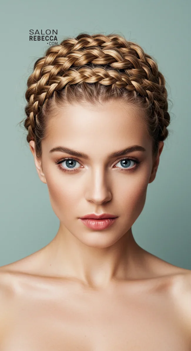 7. Braided Blonde Crown | Stunning Blonde Hairstyles To Elevate Your Look