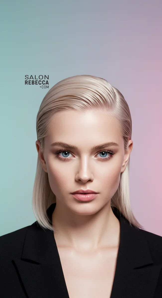 8. Slicked Back Blonde Hair | Stunning Blonde Hairstyles To Elevate Your Look