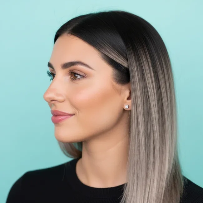 4. Espresso to Ash Blonde Transition | 10 Majestic Ombre Winter Hair Colors Not To Miss