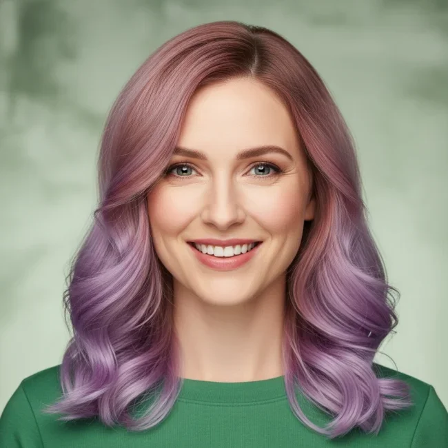 9. Dusty Rose and Lavender Frost | 10 Majestic Ombre Winter Hair Colors Not To Miss