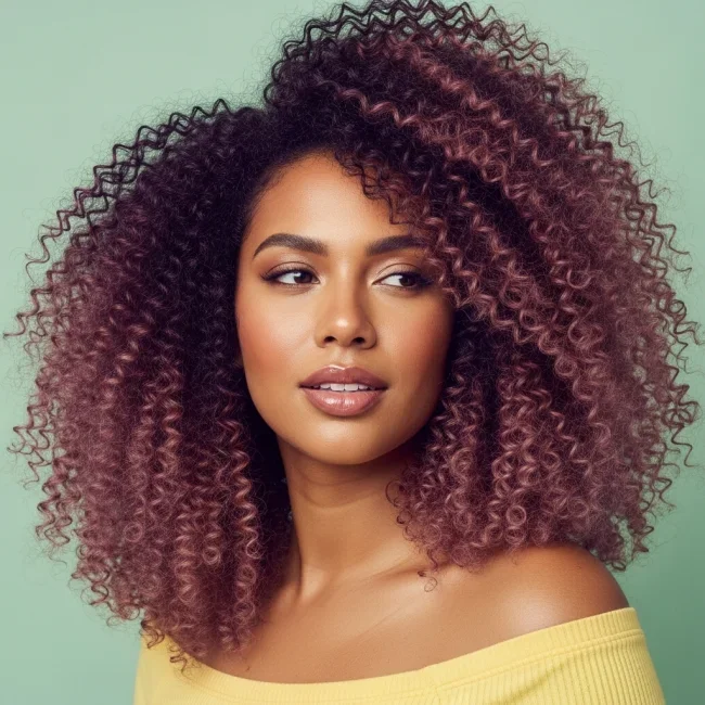 7. Muted Mauve and Plum Shadow | 10 Majestic Ombre Winter Hair Colors Not To Miss