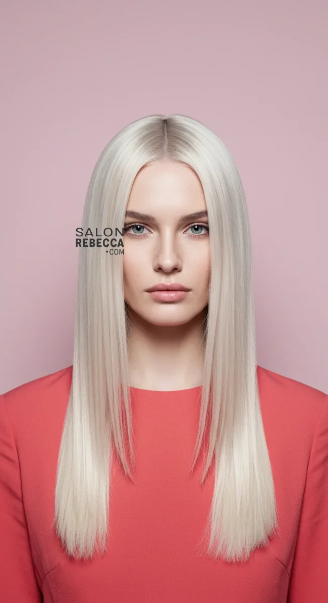 10. Sleek Straight Hair with Middle Part | Spring Hairstyles For Long Hair: Fresh Looks