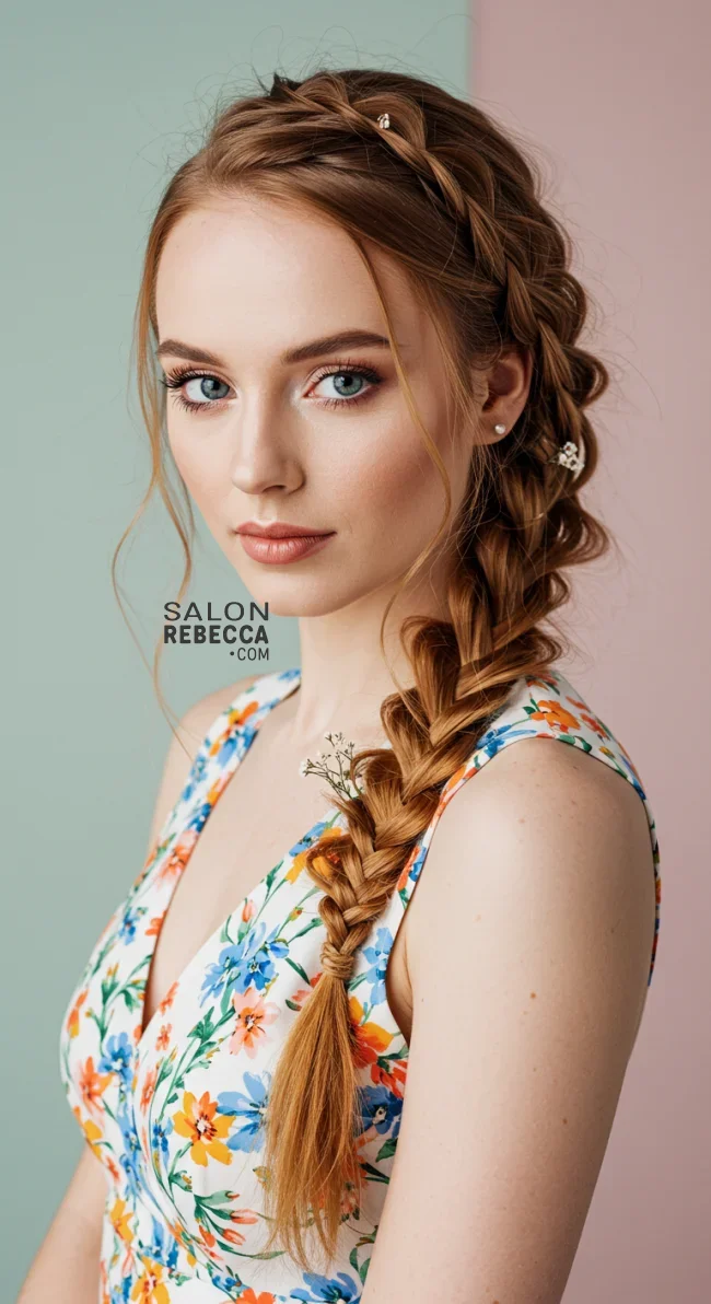 13. Romantic Fishtail Braid | Spring Hairstyles For Long Hair: Fresh Looks