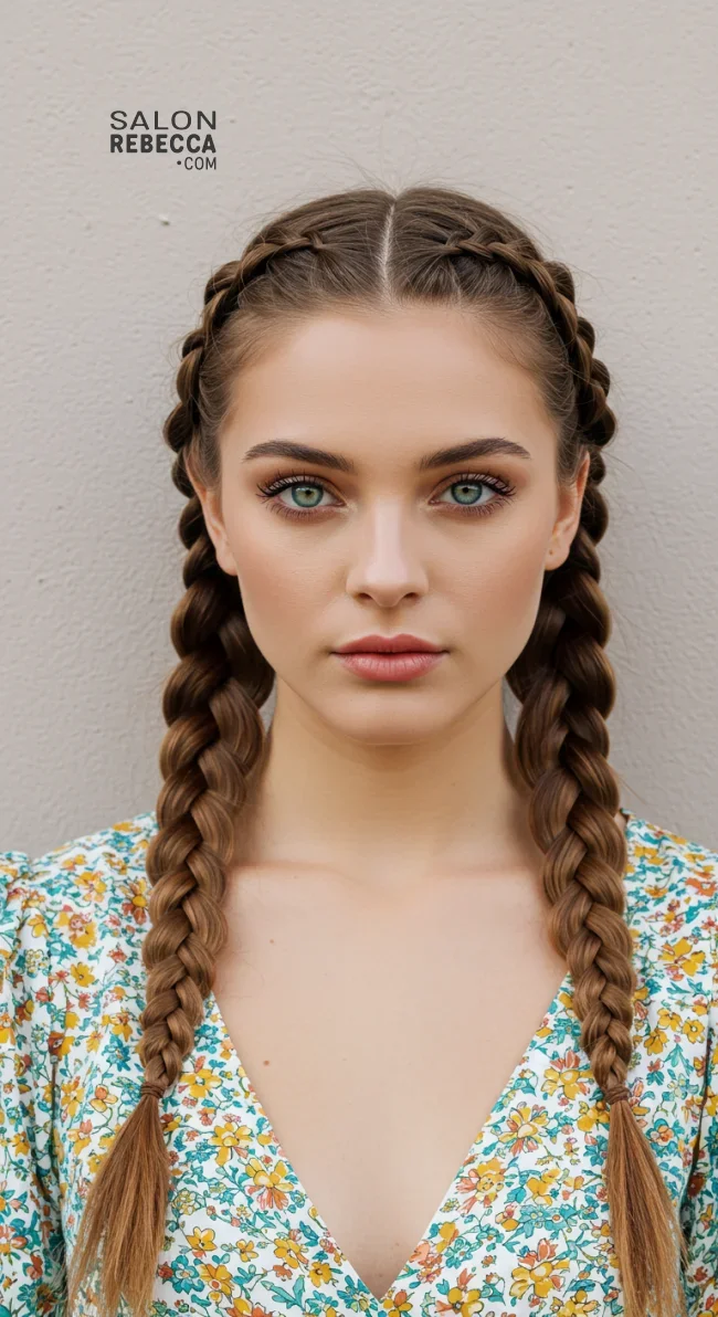 12. Double Dutch Braids | Spring Hairstyles For Long Hair: Fresh Looks