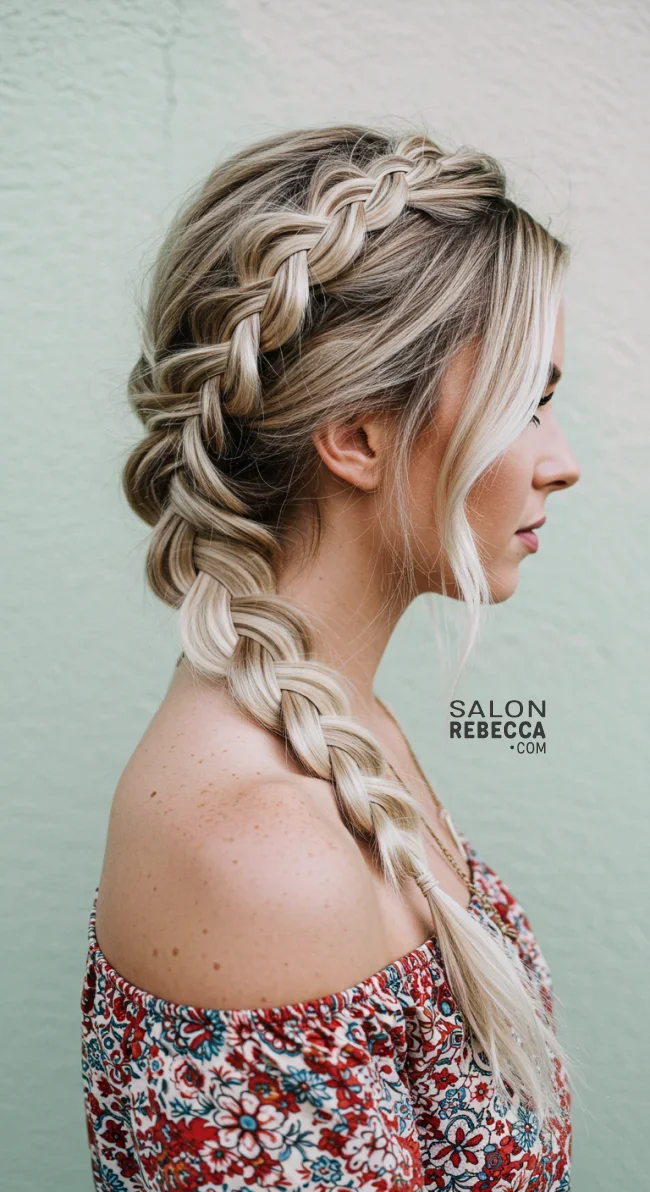 4. Side Dutch Braid | 6 Easy Dutch Braid Hairstyles - Mastering On Style