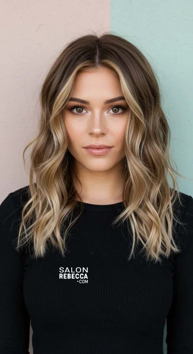 1. Layered Waves | Cappuccino Bronde Is The New Hair Color Trend