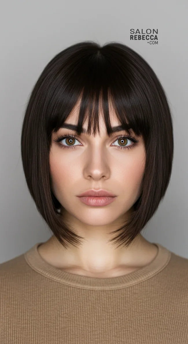 7. Layered Blunt Bob | 15 Layered Haircuts Are Still The Best For Every Hair Length